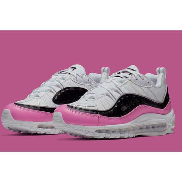 Nike Womens Air Max 98 SE China Rose Pink White Sneaker AT6640-100 Size 8.5 - Picture 1 of 12